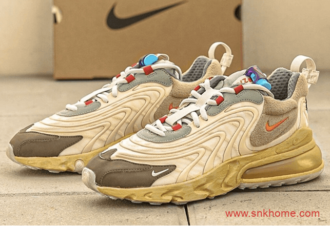 Travis Scott x Nike Air Max 270 React“Cactus Trails” 耐克MAX270气垫TS联名发售日期 货号:CT2864-200