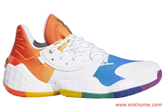 adidas Harden Vol. 4 “Pride” 哈登彩虹实战战靴发售日期 货号：FX4797
