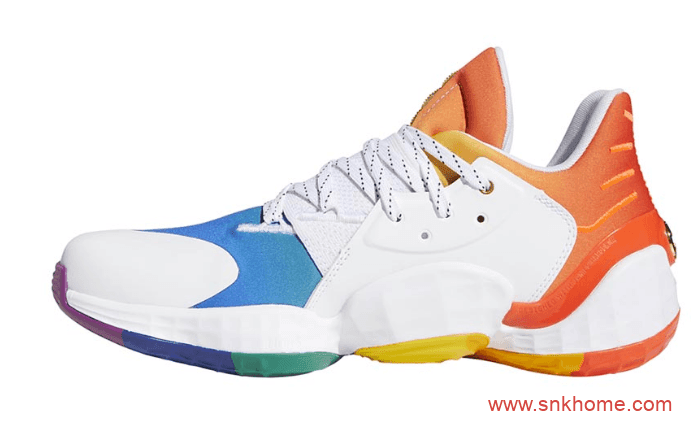 adidas Harden Vol. 4 “Pride” 哈登彩虹实战战靴发售日期 货号：FX4797