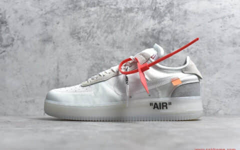 H12纯原版本 OFF-WHITE x Nike Air Force 1 空军OW联名白色 耐克TNE TEN系列 货号:AO4606-100