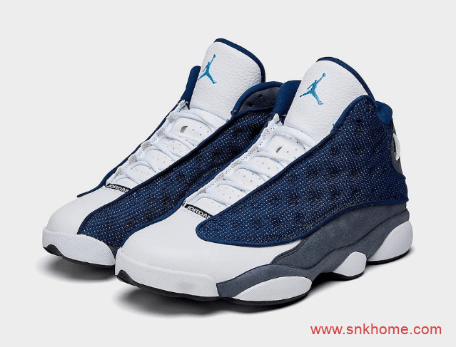 Air Jordan 13 “Flint”  实战篮球鞋 AJ13白蓝GIGI配色即将发售 货号：414571-404