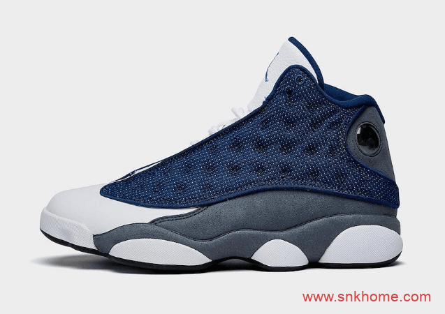 Air Jordan 13 “Flint”  实战篮球鞋 AJ13白蓝GIGI配色即将发售 货号：414571-404