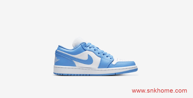Air Jordan 1 WMNS “UNC” 北卡蓝低帮AJ1白蓝发售日期 货号:AO9944-441