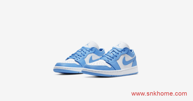 Air Jordan 1 WMNS “UNC” 北卡蓝低帮AJ1白蓝发售日期 货号:AO9944-441
