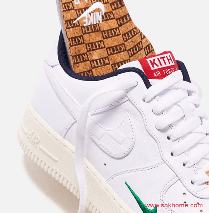 KITH x Nike Air Force 1耐克空军KITH联名款低帮白红配色发售日期 货号:CZ7926-100