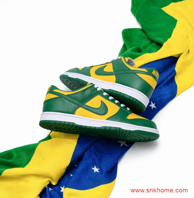Nike Dunk Low SP “Brazil”  巴西配色 耐克Dunk巴西黄绿配色发售日期 货号：CU1727-700