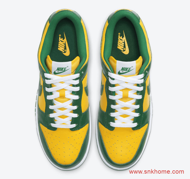 Nike Dunk Low SP “Brazil”  巴西配色 耐克Dunk巴西黄绿配色发售日期 货号：CU1727-700
