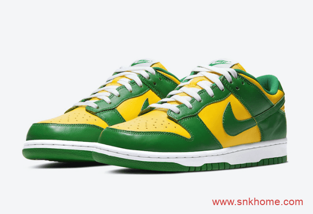 Nike Dunk Low SP “Brazil”  巴西配色 耐克Dunk巴西黄绿配色发售日期 货号：CU1727-700