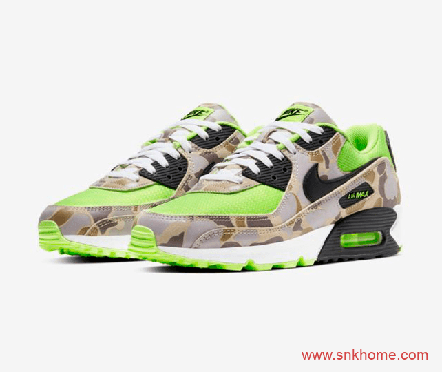 NIKE Air Max 90迷彩配色发售日期 耐克MAX90迷彩荧光绿