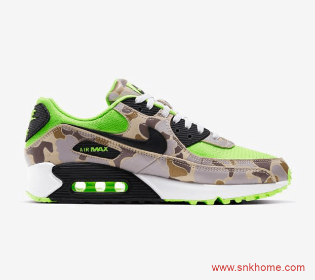 NIKE Air Max 90迷彩配色发售日期 耐克MAX90迷彩荧光绿
