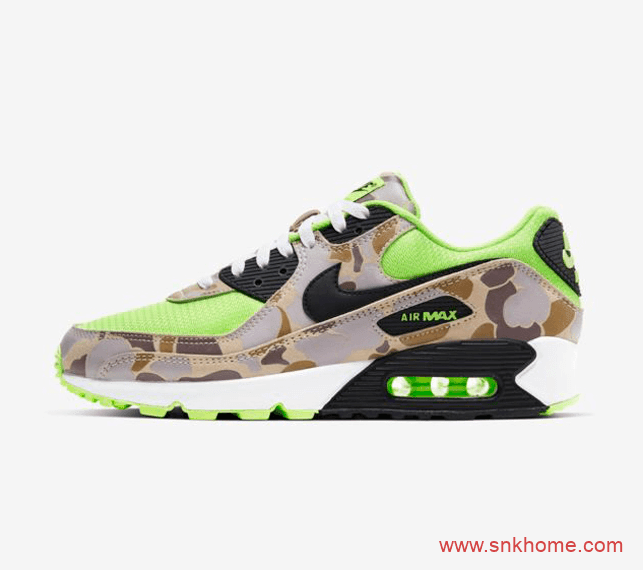 NIKE Air Max 90迷彩配色发售日期 耐克MAX90迷彩荧光绿