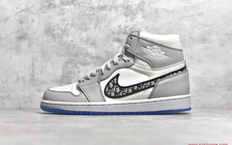 DIOR x AJ1 High OG白灰 纯原版本AJ1迪奥联名货源 货号:CN8607-002