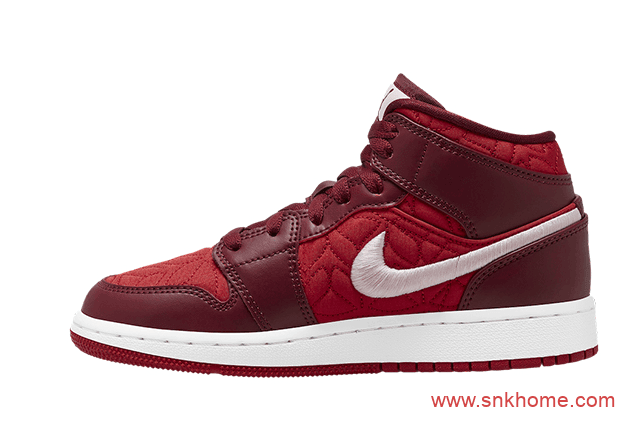 Air Jordan 1 Mid GS  AJ1多材质拼接 AJ1尼龙面料 货号:AV5174-600