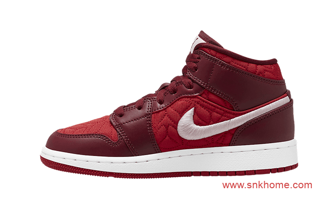 Air Jordan 1 Mid GS  AJ1多材质拼接 AJ1尼龙面料 货号:AV5174-600
