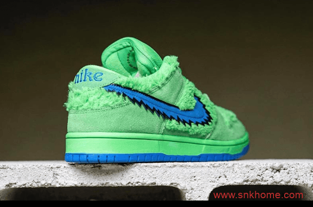 耐克Dunk小熊联名细节图曝光 Grateful Dead x Nike Dunk SB