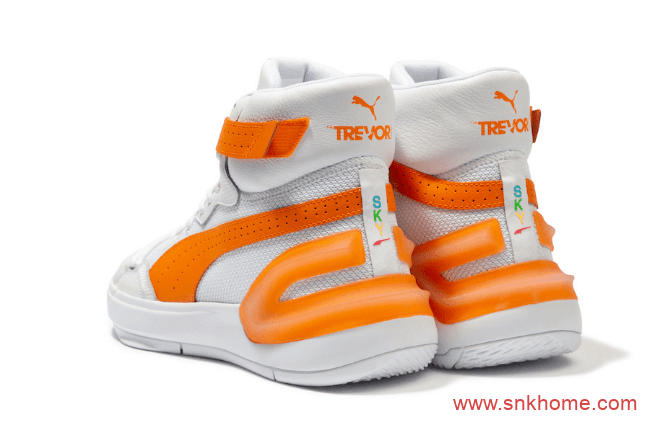 Trevor Project x PUMA Sky Modern  彪马新款联名款白橙高帮即将发售 货号:194954-01