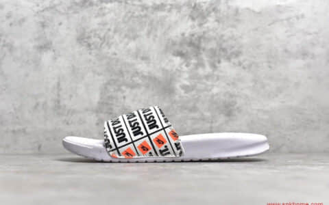 纯原版本耐克JUST DO TI印花白色耐克拖鞋 NIKE BENASSI 拖鞋