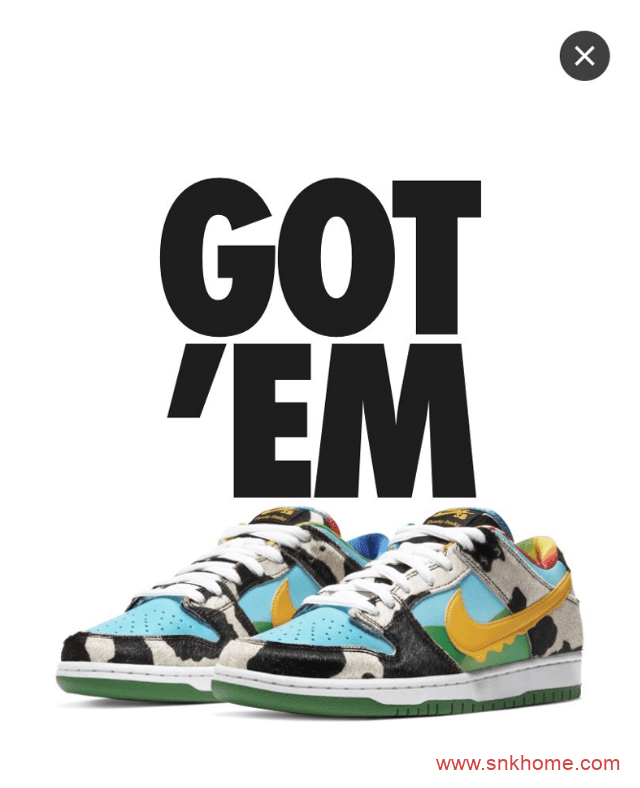 Ben & Jerry’s x Nike SB Dunk Low “Chunky Dunky” 耐克Dunk牛奶冰淇淋发售价格 货号:CU3244-100