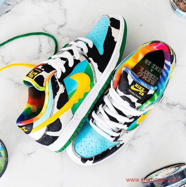 Ben & Jerry’s x Nike SB Dunk Low “Chunky Dunky” 耐克Dunk牛奶冰淇淋发售价格 货号:CU3244-100