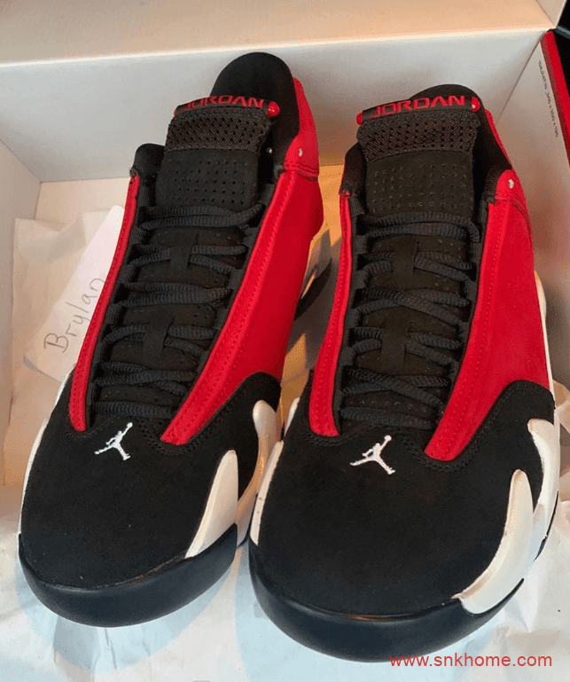 Air Jordan 14 “Gym Red”  AJ14白红公牛配色发售价格 货号:487471-006