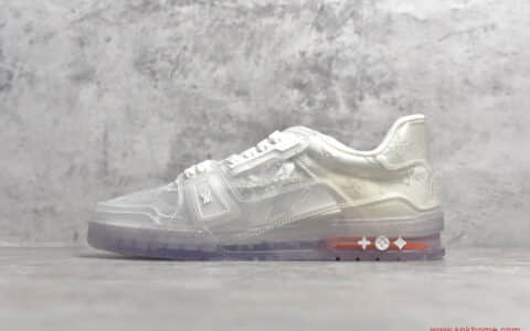LV Trainer 透明PVC低帮板鞋 东莞知名大厂货路易威登LV气垫板鞋