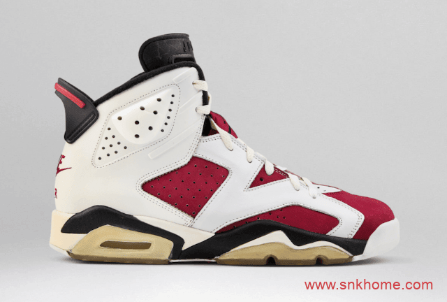 Air Jordan 6 “Carmine”  AJ6白红AJ6胭脂红元年配色发售日期 货号:CT8529-106