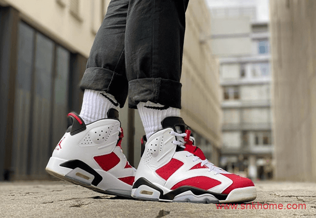 Air Jordan 6 “Carmine”  AJ6白红AJ6胭脂红元年配色发售日期 货号:CT8529-106