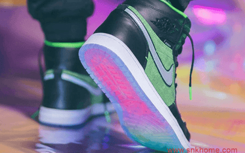 Air Jordan 1 High Zoom “Rage Green” 搭载全掌气垫 AJ1青青草原翻毛皮发售 货号：CK6637-002