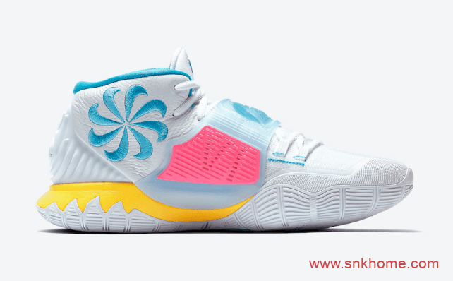 Nike Kyrie 6 “Neon Graffiti”  欧文六代南海岸色调涂鸦配色发售价格 货号:BQ4630-101