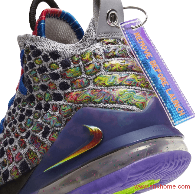 Nike LeBron 17 “What The”  詹姆斯17代实战篮球鞋鸳鸯配色发售日期 货号:CV8079-900
