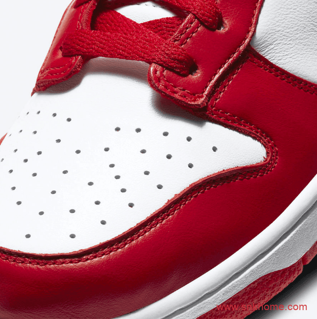 Nike Dunk Low SP “University Red” 耐克Dunk白红低帮滑板鞋发售日期 货号:CU1727-100