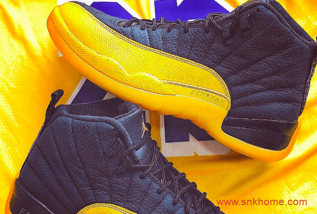 Air Jordan 12 “University Gold”  AJ12黑黄配色湖人客场配色发售日期 货号:130690-070