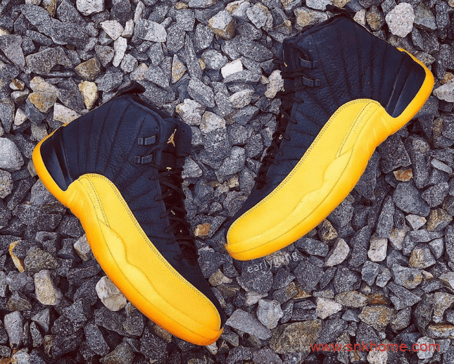 Air Jordan 12 “University Gold”  AJ12黑黄配色湖人客场配色发售日期 货号:130690-070