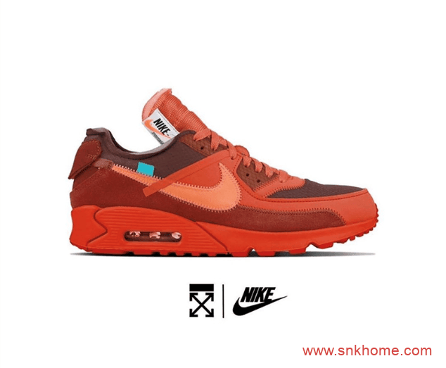 OFF-WHITE x Nike Air Max 90 “University Red” 耐克MAX90联名款红色发售日期 货号:AA7293-600