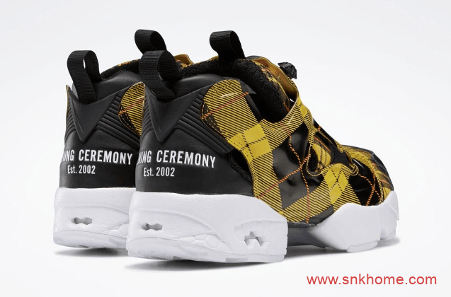 锐步格纹装饰 Opening Ceremony x Reebok 锐步联名款篮球鞋官图曝光