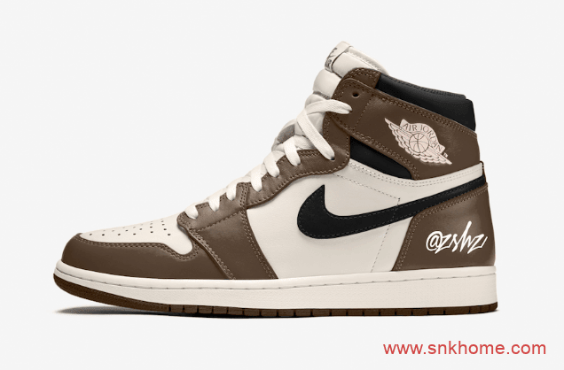 Air Jordan 1 High OG “Dark Mocha”  AJ1小反勾跳票发售 AJ1棕脚趾 货号:555088-120