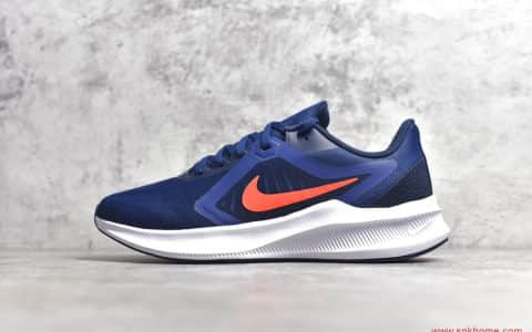 NIKE Downshifter 10 登月10代 公司级耐克登月10代深蓝色跑鞋 货号:CI9981-001