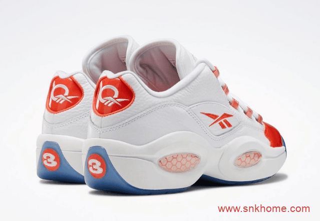 Reebok Question Low “Summer”  艾弗森锐步白蓝白橙战靴锐步夏天篮球鞋 货号:FX5000/FX4999