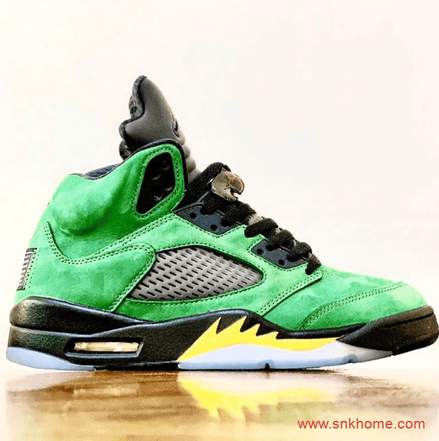 Air Jordan 5 SE “Oregon Ducks”  AJ5俄勒冈黑绿球鞋发售日期 货号:CK6631-307