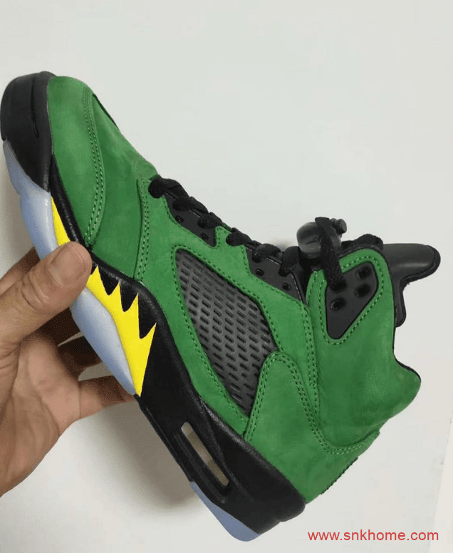 Air Jordan 5 SE “Oregon Ducks”  AJ5俄勒冈黑绿球鞋发售日期 货号:CK6631-307