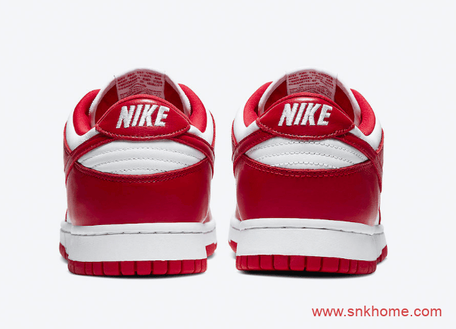 Nike Dunk Low SP “University Red”  耐克Dunk经典白红板鞋下周发售 货号:CU1727-100