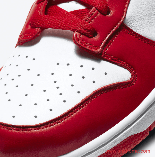 Nike Dunk Low SP “University Red”  耐克Dunk经典白红板鞋下周发售 货号:CU1727-100
