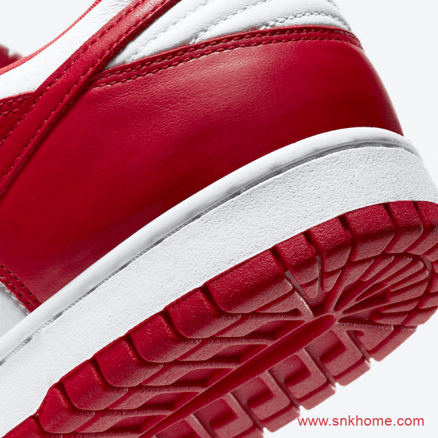 Nike Dunk Low SP “University Red”  耐克Dunk经典白红板鞋下周发售 货号:CU1727-100