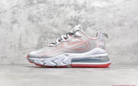 泰光纯原版本市面顶级耐克MAX270二代气垫灰白色粉色线条描边 货号:CQ6549-100