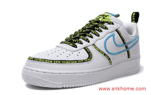 Nike Air Force 1'07 Low “World Wide”  耐克空军弹幕花纹荔枝皮发售价格 货号：CK7213-100