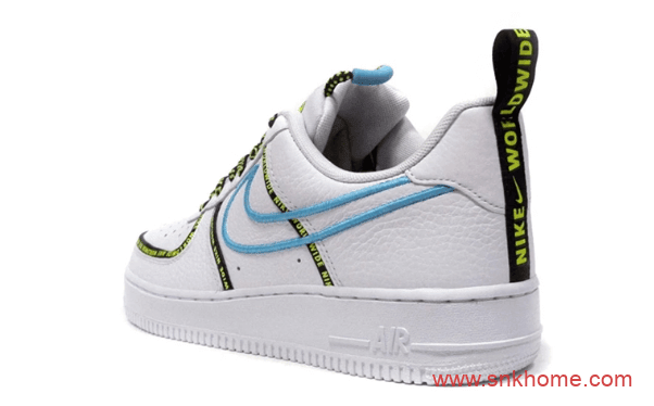 Nike Air Force 1'07 Low “World Wide”  耐克空军弹幕花纹荔枝皮发售价格 货号：CK7213-100
