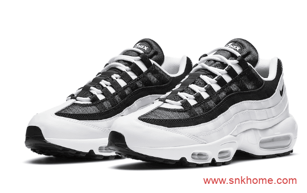 Nike Air Max 95 耐克MAX95黑白阴阳套装 耐克气垫可鸳鸯搭配 货号:CK6884-100/CK6884-001