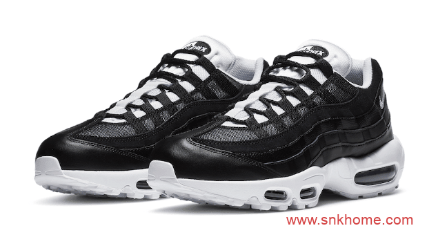 Nike Air Max 95 耐克MAX95黑白阴阳套装 耐克气垫可鸳鸯搭配 货号:CK6884-100/CK6884-001