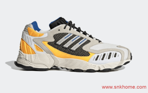 adidas Torsion TRDC新配色 adidas Originals阿迪达斯复古经典灰蓝黄黑色发售日期 货号：FW9170