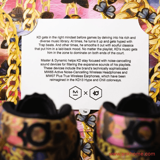 KD13 “Butterflies and Chains” 曝光杜兰特13代球鞋未实收礼盒还送耳机版本 货号:CI9949-600